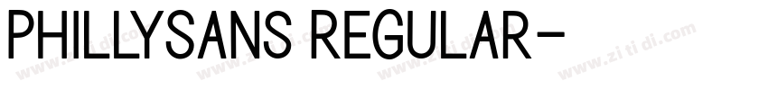 PhillySans Regular字体转换